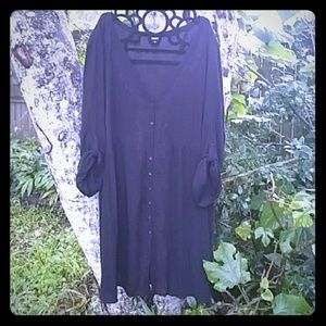 Torrid size 5 button up tunic dress